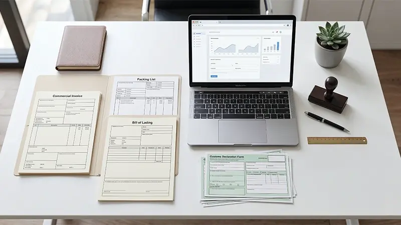 Customs documentation checklist for import clearance in Pakistan — bill of lading, commercial invoice, packing list